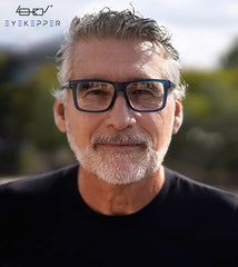 Eyekepper spring hinge reading glasses with flexible temples for a secure fit.