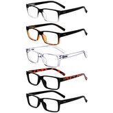 Eyekepper vintage reading glasses front view, five-pack set for easy replacement