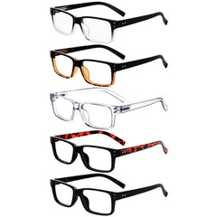 Eyekepper vintage reading glasses front view, five-pack set for easy replacement