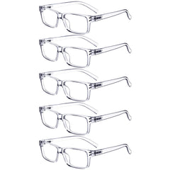 Eyekepper vintage men's reading glasses with spring hinges, front view.