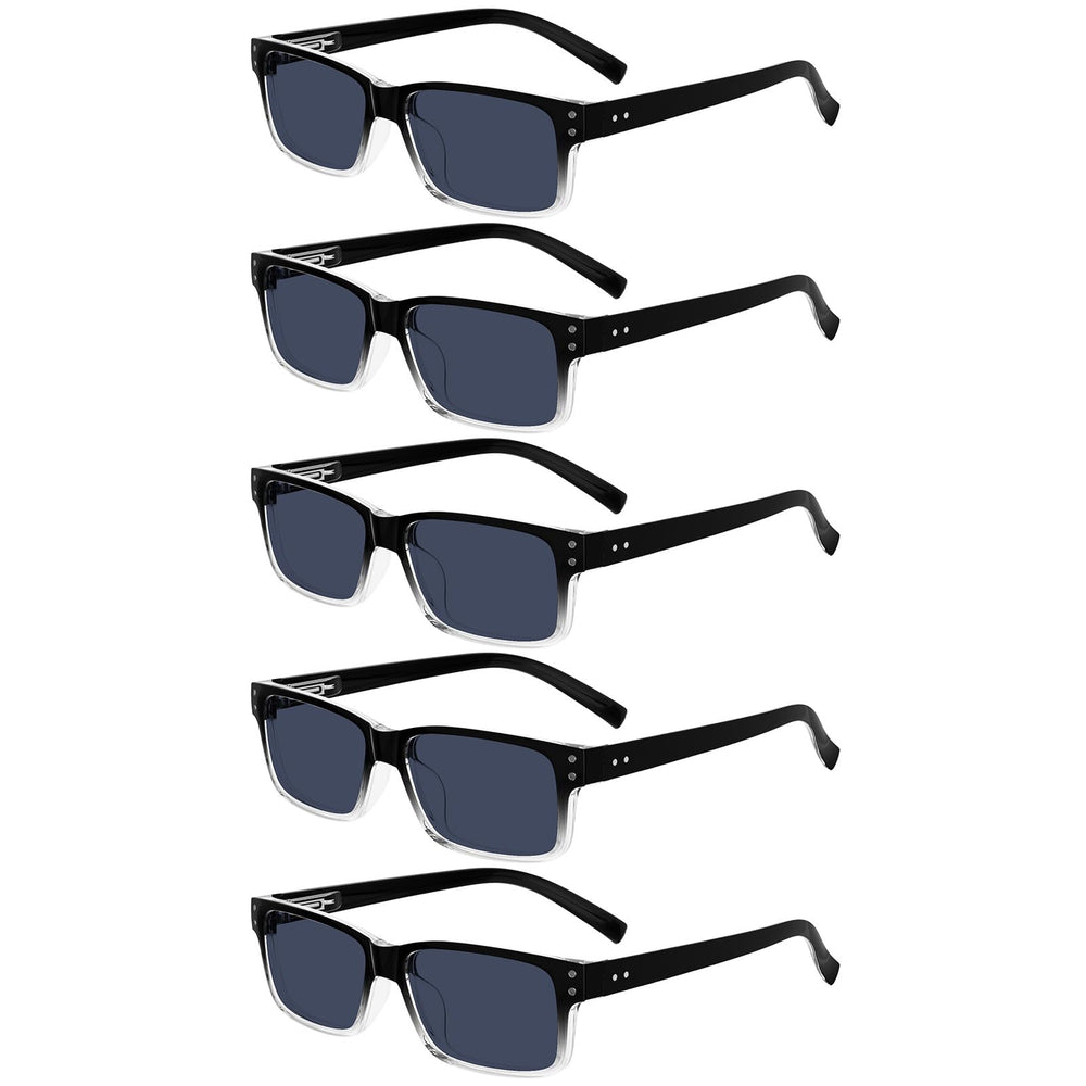 Eyekepper vintage reading sunglasses for men in outdoor setting with grey tint lenses