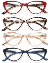 EYEURL cat-eye reading glasses with blue light blocking protect eyes during screen time