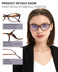 EYEURL lightweight cat-eye reading frames designed for all-day wear.