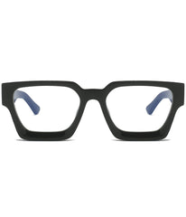 Close-up of EYLRIM blue light lenses with blocking coating for screen time.