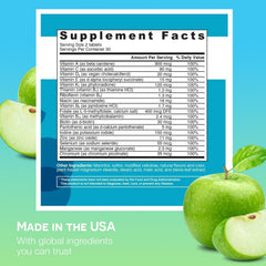 EZ Melts apple-flavored dissolvable tablet close-up showing fast-melt sweetness for daily use.