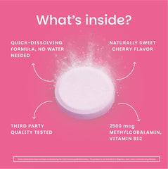 Methylcobalamin bioactive form on EZ Melts B12 label