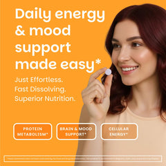 EZ Melts B6 50 mg orange flavor packaging, sugar-free daily choice.