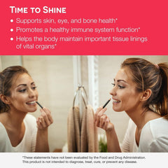 EZ Melts vitamin A supports eye health as part of daily routine.