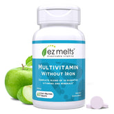 EZ Melts iron-free multivitamin pack with easy-dissolve format for daily support.