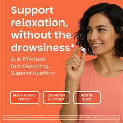 EZ Melts L-Theanine supports daily stress management with a cherry flavor