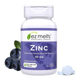 EZ Melts Zinc dissolvable tablet for on-the-go immune and digestive support.