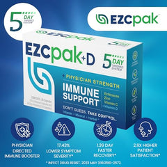 EZC Pak travel-size pack is ideal for easy immune boosts while traveling.