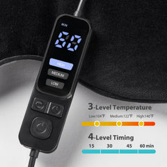 Ezona eye mask temperature control panel shows three heat levels