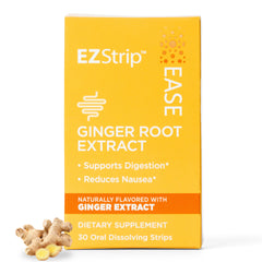 EZStrip Ease ginger strip pack for on-the-go digestion support