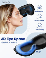 Facemoon adjustable strap keeps the mask securely in place during sleep.