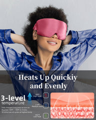 FACEMOON heated eye mask offers three temperatures for comfort.