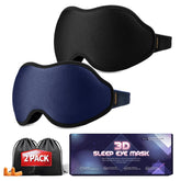 FACEMOON Sleep Mask with 3D contour blocks light for immersive darkness.