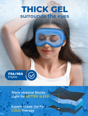 Facemoon weighted eye mask 6oz provides calm during downtime.