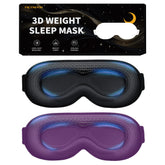 FACEMOON weighted sleeping mask in black with 3D contour for comfortable blackout.