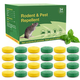 Failpest 24Pcs Mice Rodent Repellent pack shown for home use with peppermint deterrents.