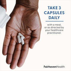 Fairhaven Health FertilAid for Men label with ingredients overview