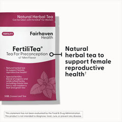 FertiliTea loose leaf blend ready to steep for daily use.