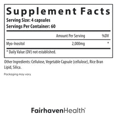Packaging shows gluten-free, dairy-free, and soy-free badge for Fairhaven Health product