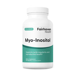 Fairhaven Health Myo-Inositol bottle for daily wellness support.