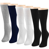 Falari Women Diabetic Socks black crew height for comfortable all-day wear
