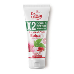 FARMASi Paprika & Chili Balsam bottle front highlighting warming massage gel for muscle comfort