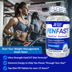 FASTCUT Diet Pills tablets close-up emphasizing appetite control.