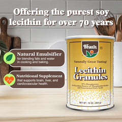 Granules sprinkled on oatmeal, illustrating versatile food use