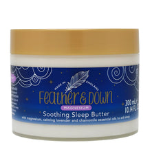 Feather & Down Magnesium Sleep Butter jar with lavender aroma supports a calm evening routine