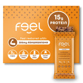 FEEL Sunbutta Choco Chip bar front showing a protein-packed vegan snack.