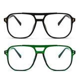FEISEDY blue light blocking glasses with a clear square frame for all-day comfort.