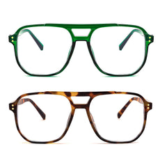 FEISEDY blue light blocking glasses front view for reduced screen fatigue.