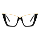 FEISEDY fashion cat eye blue light glasses frame for daily protection against digital strain.