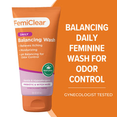 FemiClear soothing daily wash pump application suitable for easy shower usage