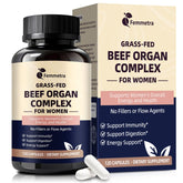 Femmetra Beef Organ Complex packaging shown for convenient daily use.