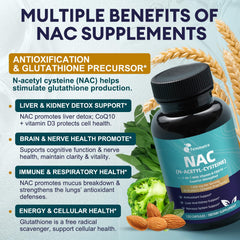 Femmetra NAC capsules being poured into a hand for easy daily use