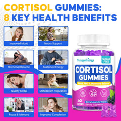 Feoawsnmu cortisol-women gummies soft chewy texture for easy use.