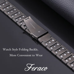 Feraco adjustable sizing tool included enabling perfect fit on any wrist