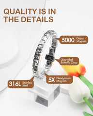 Feraco adjustable sizing tool included with the women's bracelet for a perfect fit