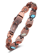 Feraco Bohemia Gemstone Magnetic Bracelet with turquoise stone for everyday style.