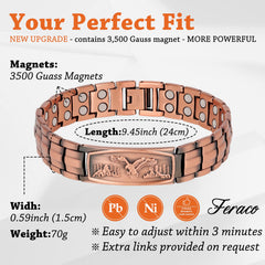 Feraco adjustment tool in use for easy, precise sizing.