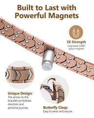 Feraco copper bracelet arrow design accentuates personal direction for daily wear.