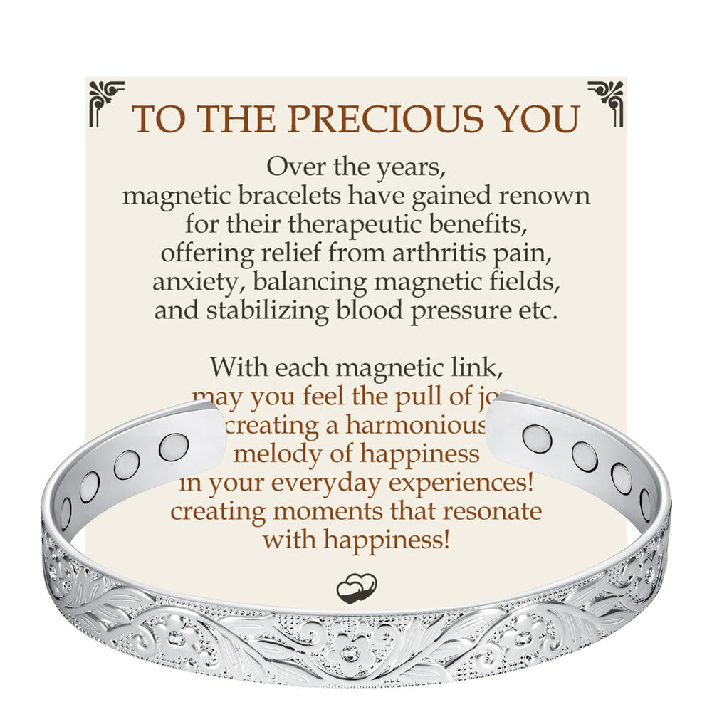 Feraco copper bracelet for women with 12x magnetic power for daily wear.
