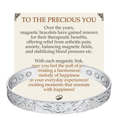 Feraco copper bracelet for women with 12x magnetic power for daily wear.