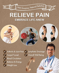Feraco copper bracelet close-up detailing 3800 Gauss magnetic performance