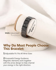 Feraco bracelet adjustable sizing tool included for a comfortable, customized fit.